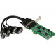 Startech.Com 4 Port PCI Express PCIe Serial Combo Card - 2 x RS232 2 x RS422 / RS485 - Add two RS232 and two RS422/485 serial ports to your PC through a PCI-Express expansion slot - 4 Port PCI Express PCIe Serial Combo Card - 4 port (2 x RS232, 2 x RS422/