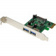 Startech.Com 2 Port PCI Express (PCIe) SuperSpeed USB 3.0 Card Adapter with UASP - SATA Power - PCI Express - Plug-in Card - 2 USB Port(s) - 2 USB 3.0 Port(s) - PC, Linux - TAA Compliance PEXUSB3S24