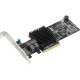 Asus PIKE II 3108-8i/240PD/2G SAS RAID Card - 12Gb/s SAS - PIKE - Plug-in Card - RAID Supported - 0, 5, 6, 50, 60, 1, 10 RAID Level - 8 Total SAS Port(s) - 2 GB PIKE II 3108-8I/240PD/2G