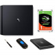 Micronet Technology Fantom Drives FD 1TB PS4 Solid State Hybrid Drive SSHD - All in One Easy Upgrade Kit - Comes with Seagate Firecuda 1TB Solid State HYBRID Drive, Fantom Drives GFORCE Mini USB 3.0 Aluminum Enclosure, USB 3.0 Cable, 16GB Flash Drive, Scr