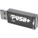 PATRIOT Memory Push+ USB 3.2 GEN. 1 FLASH DRIVE - 128 GB - USB 3.2 (Gen 1) - Black - 2 Year Warranty PSF128GPSHB32U