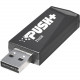 PATRIOT Memory Push+ USB 3.2 Gen. 1 Flash Drive - 256 GB - USB 3.2 (Gen 1) - Black - 2 Year Warranty PSF256GPSHB32U