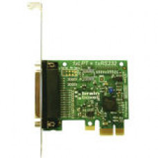 Brainboxes Parallel Port Printer PCI Express Card - Plug-in Card - PCI Express x1 - PC - 1 x Number of Parallel Ports External - TAA Compliant - RoHS, WEEE Compliance PX-146