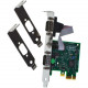 Brainboxes 2 Port PCI Express RS232 Serial Adaptor Dual Profile - Low-profile Plug-in Card - PCI Express - PC - 2 x Number of Serial Ports External PX-25703