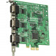 Brainboxes 3 Port RS232 PCI Express Serial Card - Plug-in Card - PCI Express - PC - 3 x Number of Serial Ports External - TAA Compliant PX-431