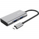 Imsourcing Juiced Systems QuadHUB 4 Port USB-C 10 Gbps Adapter - USB Type C - Portable - 4 USB Port(s) QHA-01