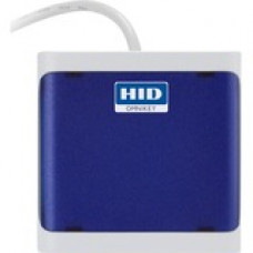 HID OMNIKEY 5023 Smart Card Reader - Contactless - CableUSB 3.0 Type A Dark Blue, Light Gray - TAA Compliance R50230318-DB