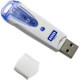 HID OMNIKEY 6121 Smart Card Reader - CableUSB 2.0 Gray Blue - TAA Compliance R61210320-2
