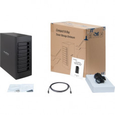 HighPoint rDrive 6628AW - Thunderbolt 3 40Gb/s Hardware RAID Storage for Windows Systems - 8 x HDD Supported - 8 x HDD Installed - 96 TB Installed HDD Capacity - RAID Supported 0, 1, 5, 6, 10, 50, JBOD - 8 x Total Bays - Tower RD6628AW-96T