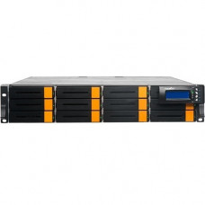 Rocstor Enteroc F1622 Fibre Storage - 12 x HDD Supported - 120 TB Installed HDD Capacity - 12 x SSD Supported - 0 x SSD Installed - 1 x 12Gb/s SAS Controller - RAID Supported - 12 x Total Bays - FCP, SNMP, SMTP - 1 SAS Port(s) External - 2U - Rack-mountab
