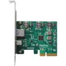 HighPoint PCI-Express 3.0 Host Interface, Dual USB 3.1 Gen 2.0 Ports - PCI Express 3.0 x2 - Plug-in Card - 2 USB Port(s) - 2 USB 3.1 Port(s) - PC, Mac, Linux RU1322B