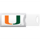 CENTON OTM University of Miami Push USB Flash Drive, Classic - 8 GB - USB 2.0 - University of Miami S1-U2P1CMIA-8G
