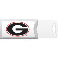 CENTON OTM University of Georgia Push USB Flash Drive, Classic - 8 GB - USB 2.0 - University of Georgia S1-U2P1CUGA-8G