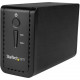 Startech.Com 2-Bay 3.5" HDD Enclosure with RAID - USB 3.1 - SATA (6Gbps) - Dual 3.5" HDD/SSD/SSHD External Drive Enclosure - USB-C and USB-A - 2 x HDD Supported - 2 x SSD Supported - Serial ATA/600 Controller0, 1, Concatenation, JBOD - 2 x Total