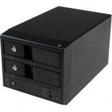 Startech.Com USB 3.0 / eSATA Dual-Bay Trayless 3.5" SATA III Hard Drive Enclosure with UASP - 2-Bay SATA 6 Gbps Hot-Swap HDD Enclosure - 2 x HDD Supported - 8 TB Supported HDD Capacity - Serial ATA/600 Controller - RAID Supported 0, 1, Concatenation,