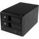 Startech.Com USB 3.0 / eSATA Dual-Bay Trayless 3.5" SATA III Hard Drive Enclosure with UASP - 2-Bay SATA 6 Gbps Hot-Swap HDD Enclosure - 2 x HDD Supported - 8 TB Supported HDD Capacity - Serial ATA/600 Controller - RAID Supported 0, 1, Concatenation,