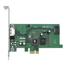 SIIG eSATA II PCIe i/e Adaptor - 1 x 7-pin Serial ATA/300 Serial ATA Internal, 1 x 7-pin Serial ATA/300 External SATA External - RoHS Compliance SC-SAE212-S2