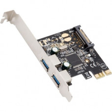 SYBA Multimedia USB3.0 PCIe Host Controller Card - PCI Express 2.0 x1 - Plug-in Card - 2 USB Port(s) - 2 USB 3.0 Port(s) - WEEE Compliance SD-PEX20158