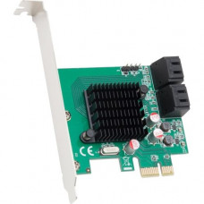 SYBA Multimedia 4 Port SATA III PCI-E 2.0 x1 - Serial ATA/600 - PCI Express 2.0 x1 - Plug-in Card - 4 Total SATA Port(s) - 4 SATA Port(s) Internal SD-PEX40099