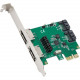 SYBA Multimedia 2 Port SATA III RAID PCI-E 2.0 x1 - Serial ATA/600 - PCI Express 2.0 x1 - Plug-in Card - RAID Supported - 0, 1 RAID Level - 4 Total SATA Port(s) - 2 SATA Port(s) Internal - 2 SATA Port(s) External SD-PEX40100