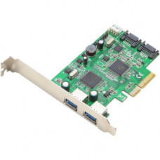 SYBA Multimedia PCI-e 2.0 to USB 3.0 and SATA 6Gbps Combo Card - PCI Express 2.0 x4 - Plug-in Card - 2 USB Port(s) - 2 SATA Port(s) - 2 USB 3.0 Port(s) SD-PEX50055