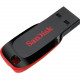 Sandisk Cruzer Blade USB Flash Drive - 128 GB - USB 2.0 - Black SDCZ50-128G-A46