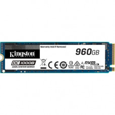 Kingston DC1000B 960 GB Solid State Drive - M.2 2280 Internal - PCI Express NVMe (PCI Express NVMe 3.0 x4) - Server Device Supported - 0.6 DWPD - 1095 TB TBW - 3400 MB/s Maximum Read Transfer Rate - 256-bit Encryption Standard - 5 Year Warranty SEDC1000BM