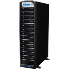 Vinpower Digital SharkBluCP BD CopyProtection Blu-ray/DVD/CD Tower Duplicator - Standalone - 13 x Blu-ray Writer - 500 GB HDD40 CD Write/24 CD Rewrite12 BD Write/2 BD Rewrite16 DVD Write/8 DVD Rewrite - USB SHARKBLUCP-S13T-BK