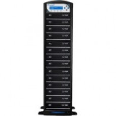 Vinpower Digital SharkBluCP Blu-ray/DVD/CD Tower Duplicator (Supports BD CopyProtection) - Standalone - 14 x Blu-ray Writer - 500 GB HDD40 CD Write/24 CD Rewrite12 BD Write/2 BD Rewrite16 DVD Write/8 DVD Rewrite - USB SHARKBLUCP-S14T-BK