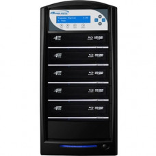 Vinpower Digital SharkBluCP Blu-ray/DVD/CD Tower Duplicator (Supports BD CopyProtection) - Standalone - 5 x Blu-ray Writer - 500 GB HDD40 CD Write/24 CD Rewrite12 BD Write/2 BD Rewrite16 DVD Write/8 DVD Rewrite - USB SHARKBLUCP-S5T-BK