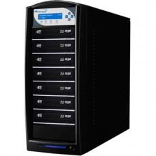 Vinpower Digital SharkBluCP BD CopyProtection Blu-ray/DVD/CD Tower Duplicator - Standalone - 7 x Blu-ray Writer - 500 GB HDD40 CD Write/24 CD Rewrite12 BD Write/2 BD Rewrite16 DVD Write/8 DVD Rewrite - USB SHARKBLUCP-S7T-BK