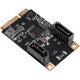 SYBA IO Crest 2 Port SATA III Full Height MiniPCIE Controller Card (Jmicro Chipset) - Serial ATA/600 - Mini PCI Express - 2 Total SATA Port(s) - 2 SATA Port(s) Internal - PC, Mac, Linux - Plug-in Card SI-MPE40150