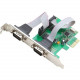 SYBA Multimedia 2-port Serial PCIe, x1, Revision 1.0a, (Full & Low Profile) - Low-profile Plug-in Card - PCI Express x1 - PC, Mac SI-PEX15037