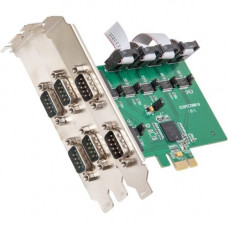 SYBA Multimedia 6-Port RS-232 Serial PCI-Express, Revision 2.0; with Exar Chipset - 1 Pack - PCI Express 2.0 x1 SI-PEX15040