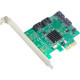 SYBA Multimedia 4-port SATA III PCI-e Version 2.0, x2 Slot Controller Card - Serial ATA/600 - PCI Express 2.0 x2 - Plug-in Card - RAID Supported - 0, 1, 10 RAID Level - 4 Total SATA Port(s) - 4 SATA Port(s) Internal - WEEE Compliance SI-PEX40057