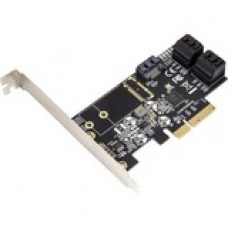 SYBA IO Crest 5 port Non-RAID SATA III 6Gbp/s PCI-e x4 Controller Card - Serial ATA/600 - PCI Express x4 - Plug-in Card - 5 Total SAS Port(s) - 5 SAS Port(s) Internal - PC, Linux SI-PEX40139