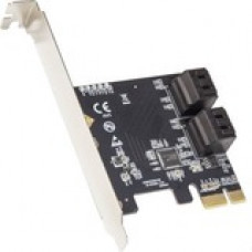 SYBA Multimedia 4 Port SATA III PCI-e 3.0 x1 Card Non-Raid with Low Profile Bracket - Serial ATA/600 - PCI Express 3.0 x1 - Plug-in Card - 4 Total SATA Port(s) - 4 SATA Port(s) Internal - PC SI-PEX40156