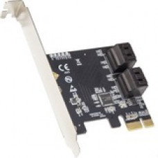 SYBA Multimedia 4 Port SATA III PCI-e 3.0 x1 Card Non-Raid with Low Profile Bracket - Serial ATA/600 - PCI Express 3.0 x1 - Plug-in Card - 4 Total SATA Port(s) - 4 SATA Port(s) Internal - PC SI-PEX40156