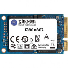 Kingston KC600 256 GB Solid State Drive - mSATA Internal - SATA (SATA/600) - Desktop PC, Notebook Device Supported - 150 TB TBW - 550 MB/s Maximum Read Transfer Rate - 256-bit Encryption Standard - 5 Year Warranty SKC600MS/256G