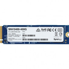 Synology SNV3400-400G 400 GB Solid State Drive - M.2 2280 Internal - PCI Express NVMe (PCI Express NVMe 3.0 x4) - 0.68 DWPD - 500 TB TBW - 3100 MB/s Maximum Read Transfer Rate SNV3400-400G