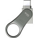 Silicon Power 32GB Mobile C80 USB Type-C Flash Drive - 32 GB - USB Type C, USB 3.1 - Titanium SP032GBUC3C80V1S