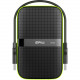 Silicon Power Armor A60 4 TB Portable Rugged Hard Drive - External - Black/Green - USB 3.2 (Gen 1) - 256-bit Encryption Standard SP040TBPHDA60S3K