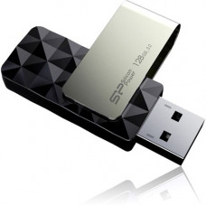 Silicon Power Blaze B30 USB 3.0 Flash Drive - 128 GB - USB 3.0 - Black - Lifetime Warranty SP128GBUF3B30V1K