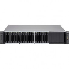 QNAP 18-bay 2.5" SAS/SATA-Enabled Unified Storage - Intel Xeon Quad-core (4 Core) 3.40 GHz - 18 x HDD Supported - 8 GB RAM DDR3 SDRAM - 6Gb/s SAS, Serial ATA/600 Controller - RAID Supported - 18 x Total Bays - 18 x 2.5" Bay - 2 x Total Slot(s) -