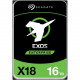 Seagate Exos X18 ST16000NM000J 16 TB Hard Drive - Internal - SATA (SATA/600) - Server, Storage System, Video Surveillance System Device Supported - 7200rpm - 5 Year Warranty - 20 Pack ST16000NM000J-20PK