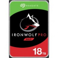 Seagate IronWolf Pro ST18000NE000 18 TB Hard Drive - 3.5" Internal - SATA (SATA/600) - Conventional Magnetic Recording (CMR) Method - Storage System Device Supported - 7200rpm - 5 Year Warranty - 20 Pack ST18000NE000-20PK