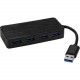 Startech.Com 4 Port USB 3.0 Hub SuperSpeed 5Gbps w/ Fast Charge - Portable USB 3.1 Gen 1 Type-A Laptop/Desktop Hub - USB Bus/Self Powered - Portable 4 Port USB 3.0 hub (5Gbps SuperSpeed) with USB Type-A ports; USB Bus/self-powered - Laptop/Desktop USB 3.1