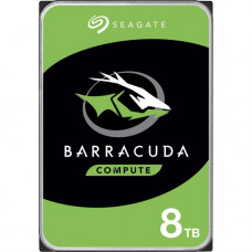 Seagate BarraCuda ST8000DM004 8 TB Hard Drive - 3.5" Internal - SATA (SATA/600) - Desktop PC, Server, Storage System Device Supported - 5400rpm - 190 MB/s Maximum Read Transfer Rate - 2 Year Warranty ST8000DM004SP