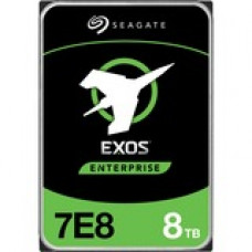 Seagate Exos 7E8 ST8000NM004A 8 TB Hard Drive - 3.5" Internal - SATA (SATA/600) - Storage System, Video Surveillance System Device Supported - 7200rpm - 256 MB Buffer ST8000NM004A-20PK