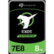 Seagate Exos 7E8 ST8000NM004A 8 TB Hard Drive - 3.5" Internal - SATA (SATA/600) - Storage System, Video Surveillance System Device Supported - 7200rpm - 256 MB Buffer ST8000NM004A-20PK